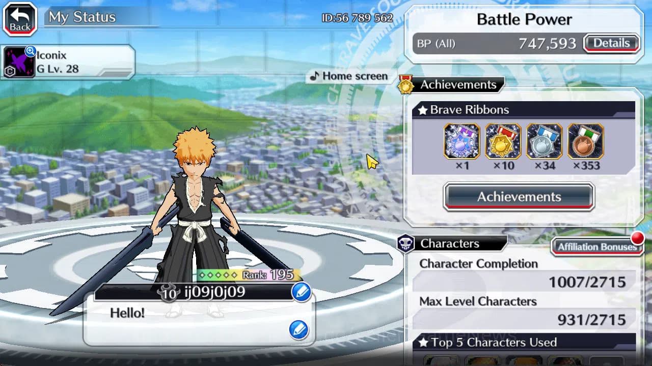 Bleach: Brave Souls Accounts GLOBAL|50K Orb|SoulRaper(Shunsui,Jushiro),TYBW25 J image 7