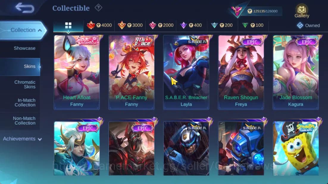 Mobile Legends: Bang Bang Accounts Hero 132|Skin 401|High Immo 327+Good WR|Legend Val image 10