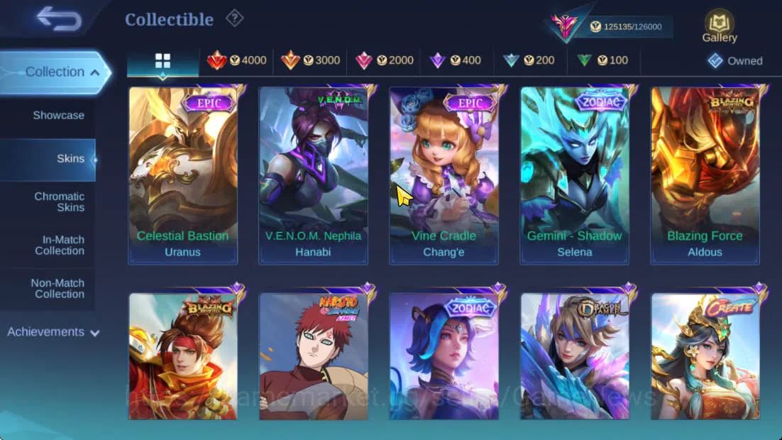 Mobile Legends: Bang Bang Accounts Hero 132|Skin 401|High Immo 327+Good WR|Legend Val image 13