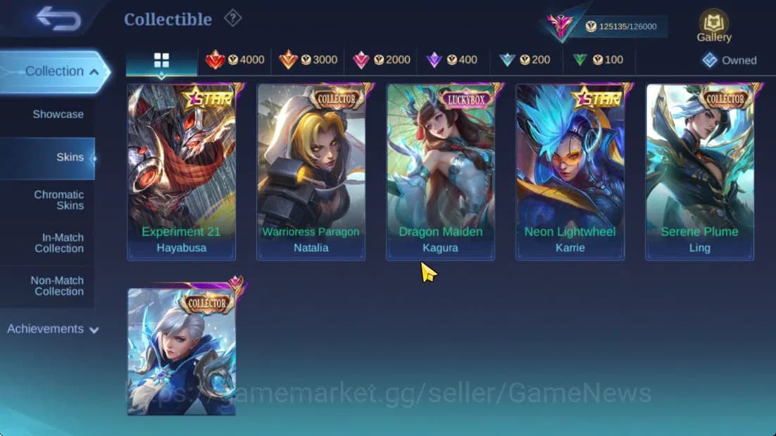 Mobile Legends: Bang Bang Accounts Hero 132|Skin 401|High Immo 327+Good WR|Legend Val image 8