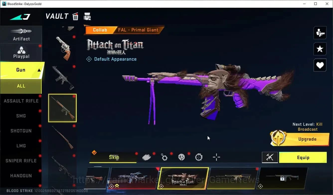 Blood Strike Accounts ASIA|Collab 7DS Karl98,QBZ95,AOT-KAG6,FAL,Anniv FA image 12