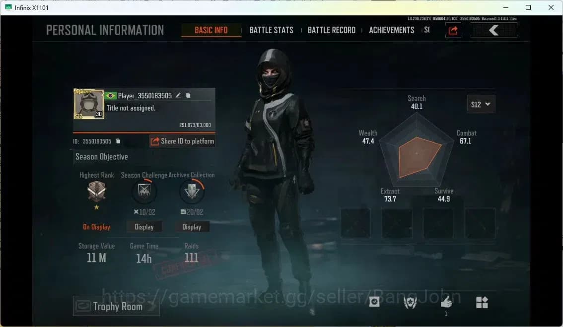 Arena Breakout Accounts MOBILE Lvl 30 |SV 11M|CV 3,4M|MORE SKIN, MORE DETA image 1