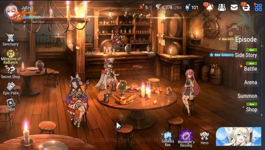 Epic Seven Accounts GLOBAL|UnVerif|6 ML(NM Luna,Harsetti,Straze,NC Lan image 1