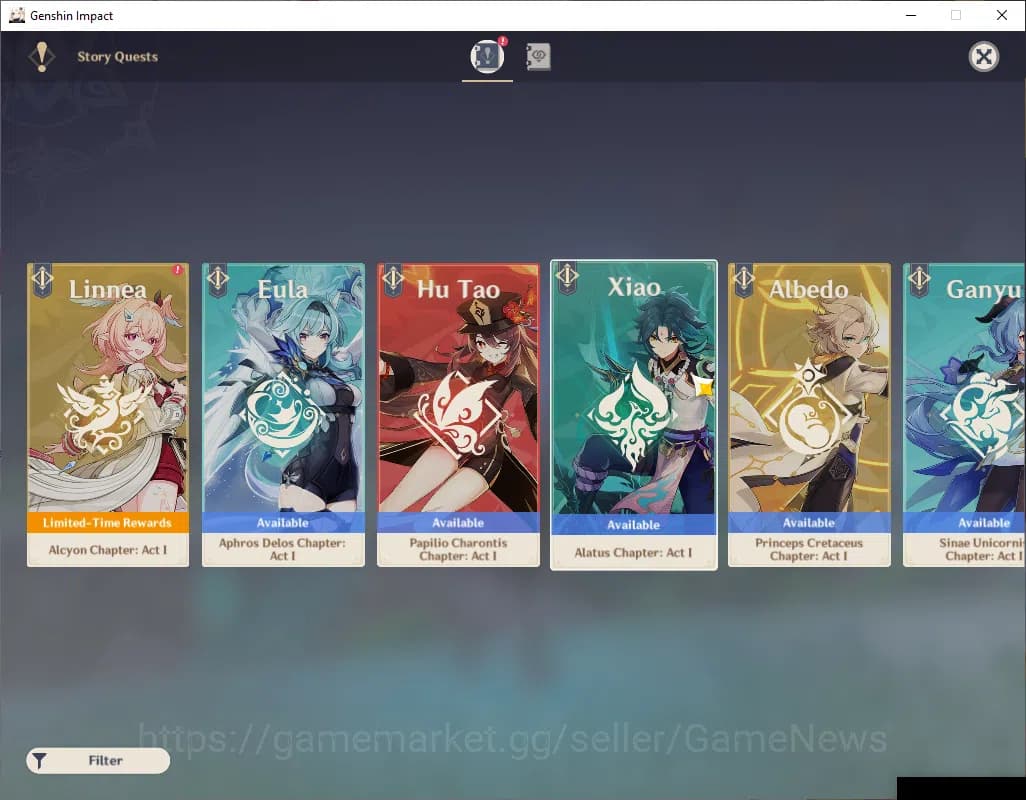 Genshin Impact Accounts ASIA|AR 48|2 Limited+21(*4Character)|Flins,Lauma|M image 4