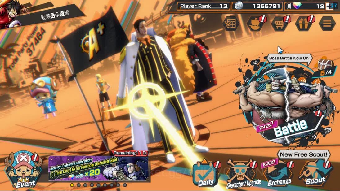 One Piece Bounty Rush Accounts Global| 6 EX| T5E Jaygarcia,T4E Marshall,AMS[Borsa image 1