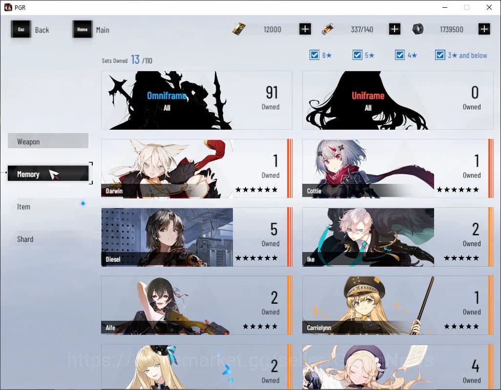 Punishing: Gray Raven Accounts NA | Lv 41 | Ready Gacha | 12K BC+2,8K YC+7,4K Blu image 4