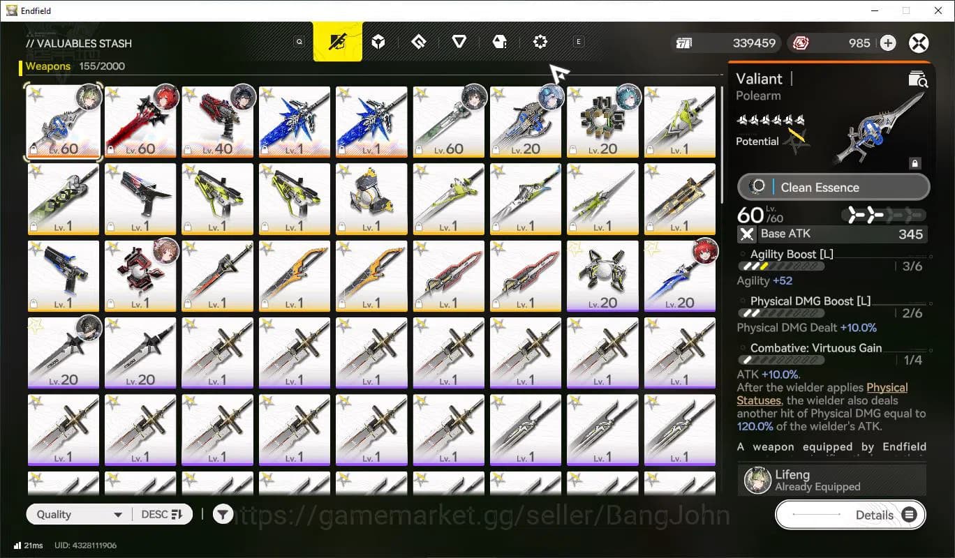 Arknights: Endfield Accounts Mid Game | ASIA | laevatain | ardelia | Lifeng | M image 4