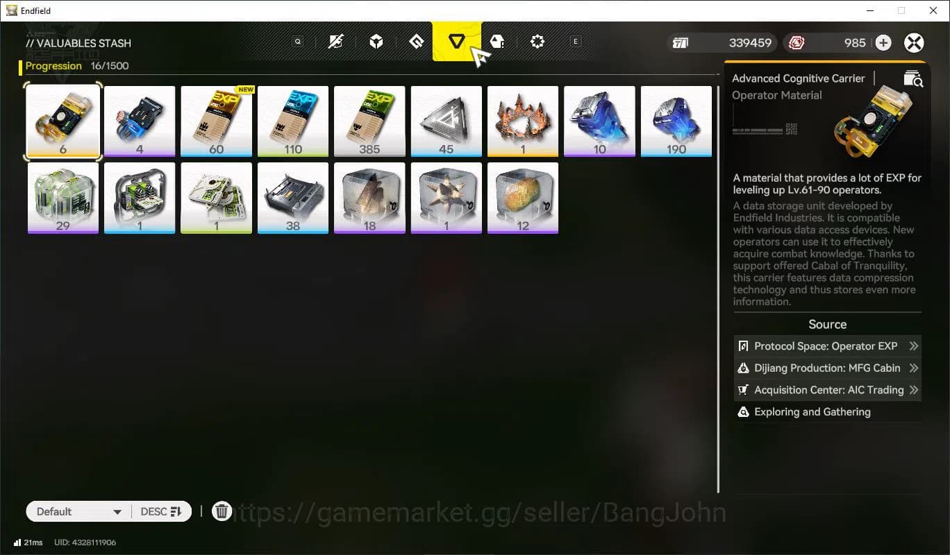 Arknights: Endfield Accounts Mid Game | ASIA | laevatain | ardelia | Lifeng | M image 7