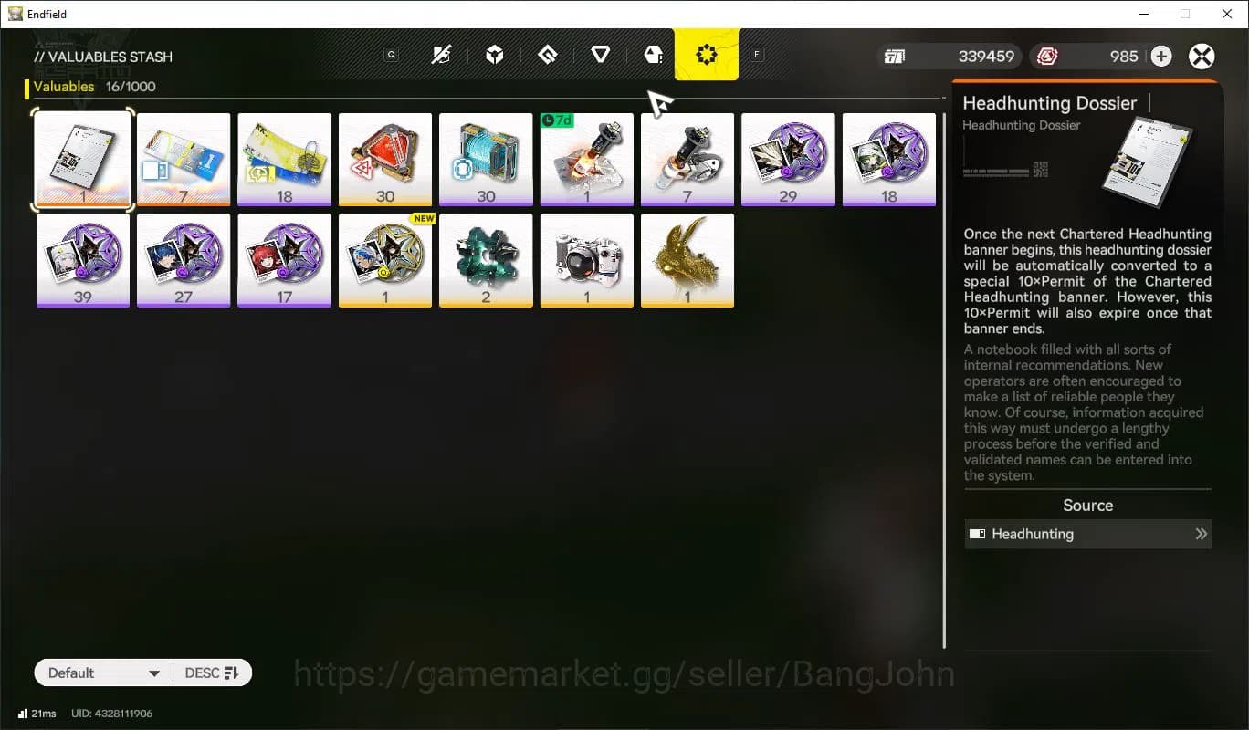 Arknights: Endfield Accounts Mid Game | ASIA | laevatain | ardelia | Lifeng | M image 9