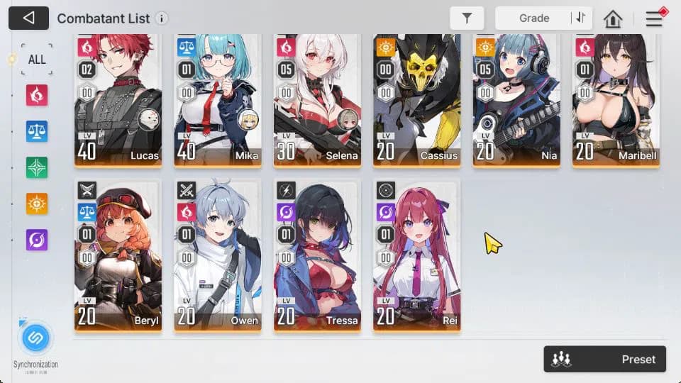 Chaos Zero Nightmare Accounts GLOBAL Lv41|5 SSR[Heidemarie,Tiphera,Veronica,Luke image 16
