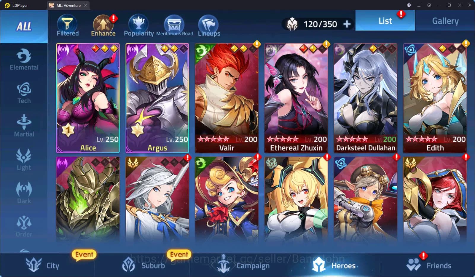 Mobile Legends: Adventure Accounts SERVER 75001 | LVL 107 | HERO 120 | 1UR GENESIS SH image 7