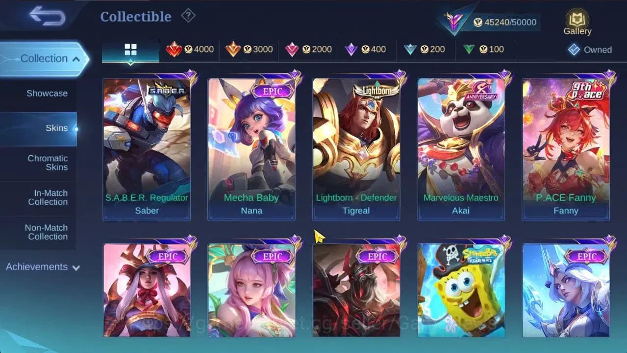 Mobile Legends: Bang Bang Accounts Hero 132|Skin226|High Glory 74|CC Natalia,SS Badan image 17