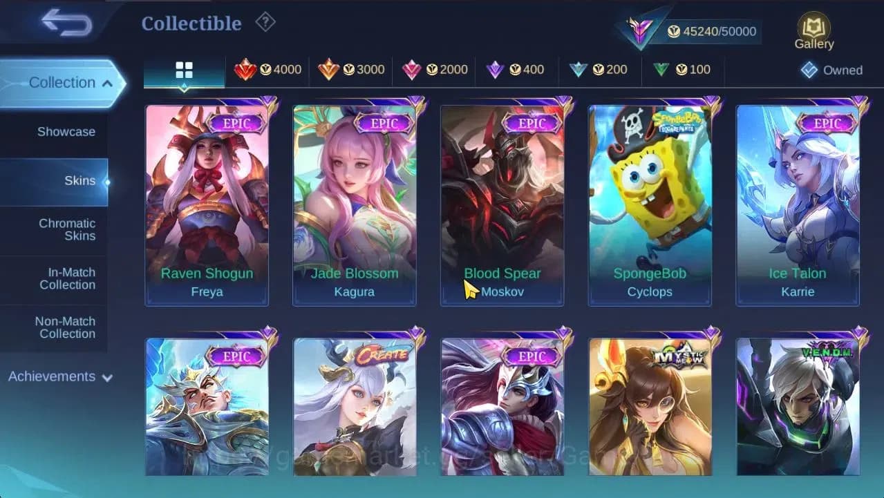 Mobile Legends: Bang Bang Accounts Hero 132|Skin226|High Glory 74|CC Natalia,SS Badan image 18