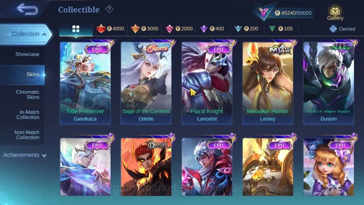 Mobile Legends: Bang Bang Accounts Hero 132|Skin226|High Glory 74|CC Natalia,SS Badan image 19