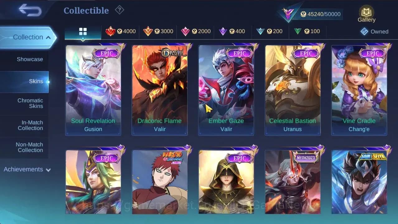 Mobile Legends: Bang Bang Accounts Hero 132|Skin226|High Glory 74|CC Natalia,SS Badan image 20