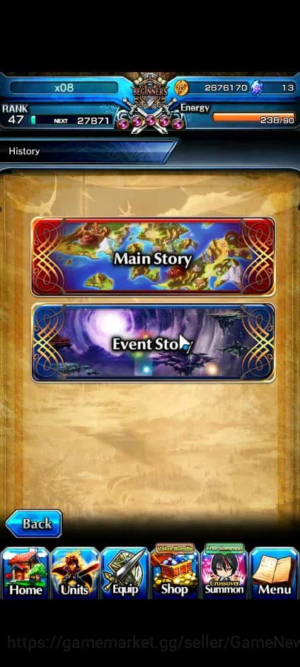 Grand Summoners Accounts Global|Rank 47|Fresh Starter| 5 Ascend | Shizu, Ve image 2