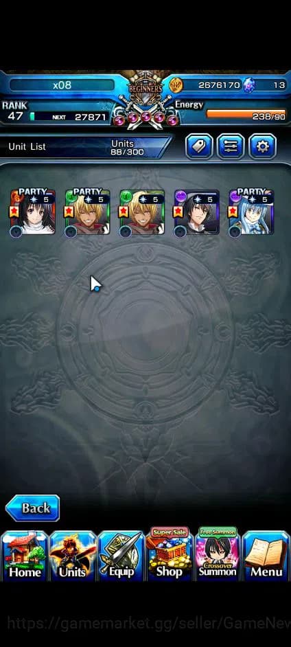 Grand Summoners Accounts Global|Rank 47|Fresh Starter| 5 Ascend | Shizu, Ve image 7