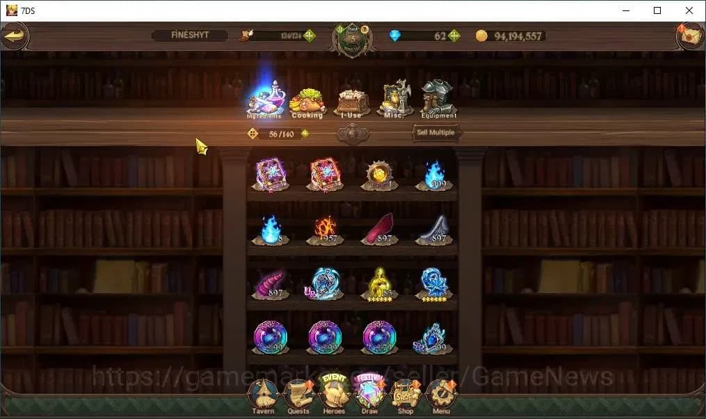 The Seven Deadly Sins: Grand Cross Accounts Asia|631K CC|1LR + 5UR+Collab Rezero|Elizabeth,Nem image 11