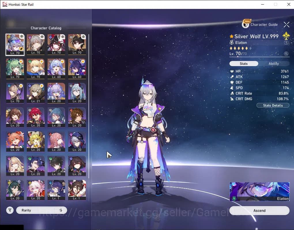 Honkai Star Rail Accounts Asia|TL 53|6 Limited|Silver Wolf LV.999+Sign,Spark image 9