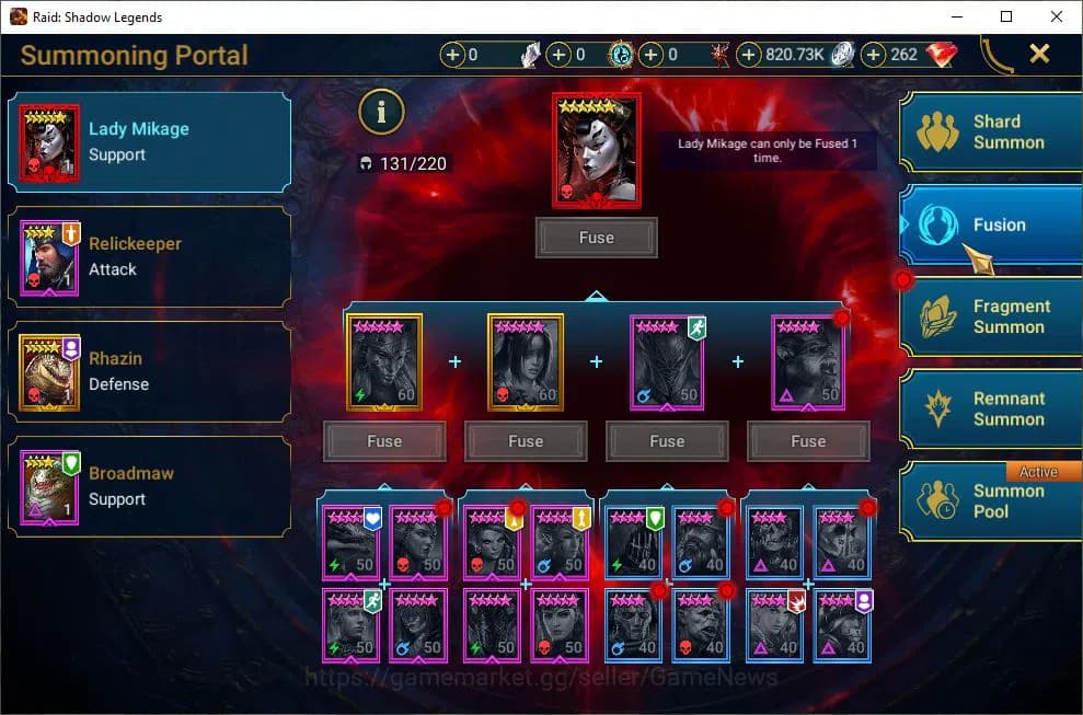 Raid: Shadow Legends Accounts Lv18 994K Power|1 Mythic(Ash'nar)|23 Legend(Ninja, image 9