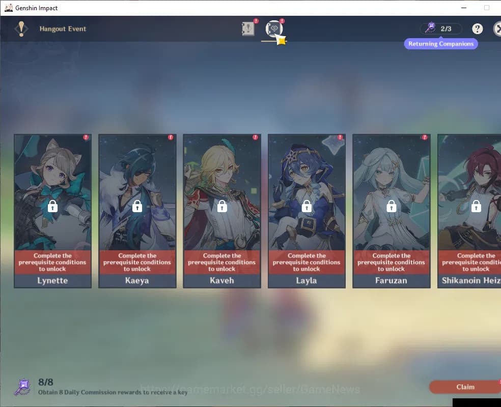 Genshin Impact Accounts ASIA|AR 45|4Limited+21(*4Character)|Chasca,Xiao,NE image 12