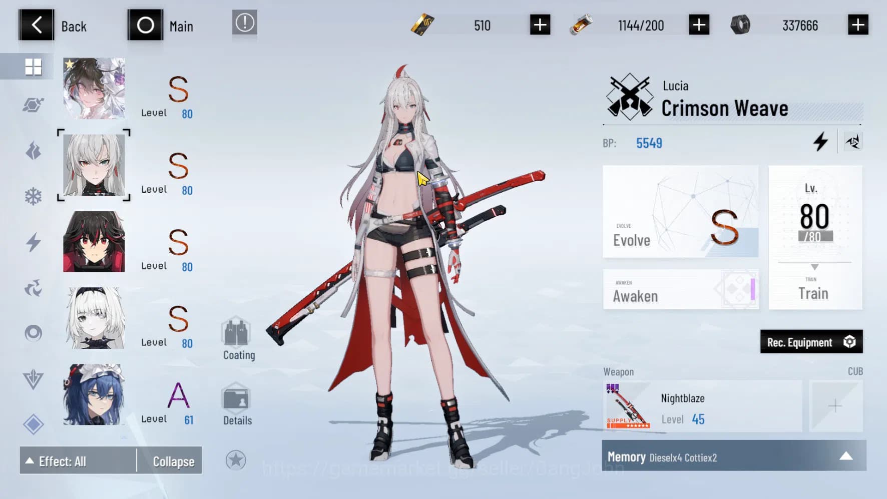 Punishing: Gray Raven Accounts ASIA PACIFIC | Lucia Pyroath Dawn Skin + Sign, Luc image 3
