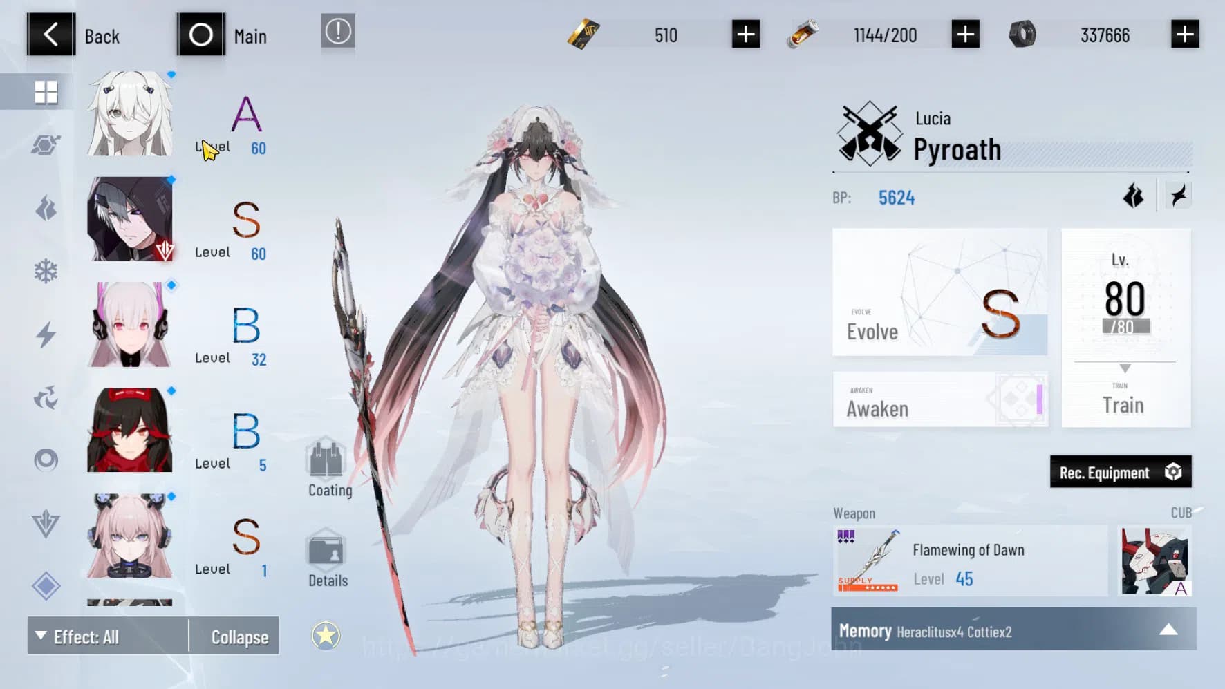 Punishing: Gray Raven Accounts ASIA PACIFIC | Lucia Pyroath Dawn Skin + Sign, Luc image 5