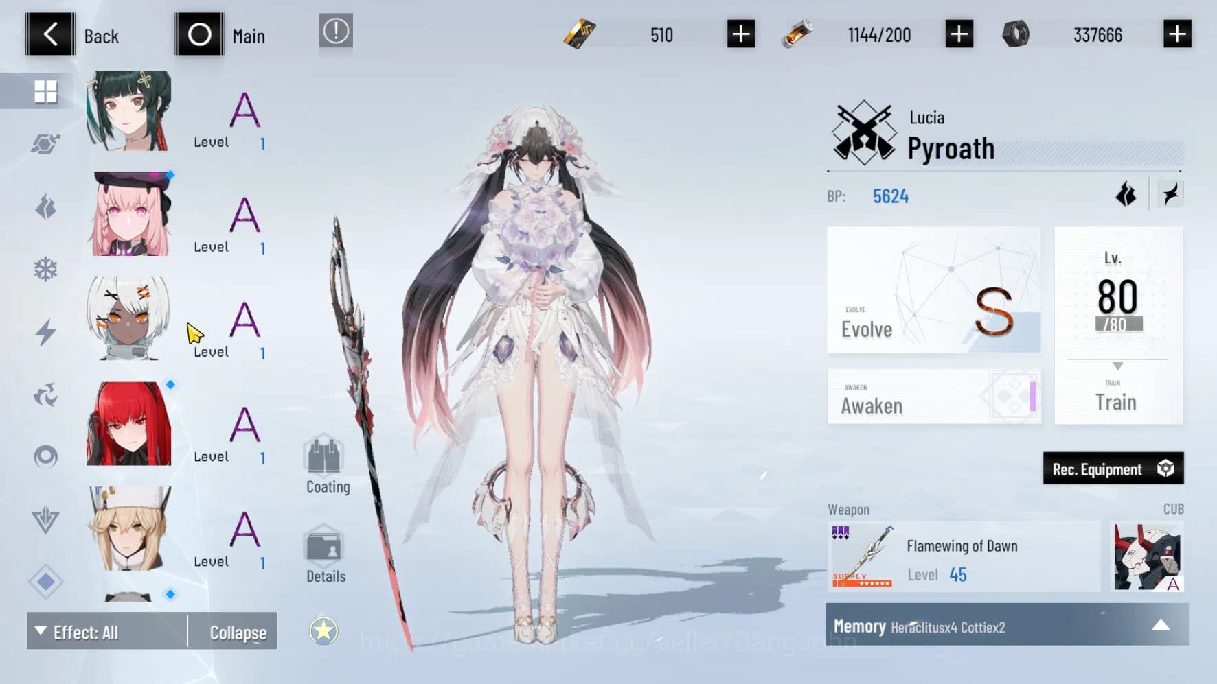 Punishing: Gray Raven Accounts ASIA PACIFIC | Lucia Pyroath Dawn Skin + Sign, Luc image 7