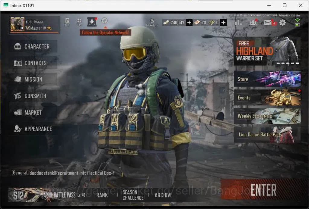 Arena Breakout Accounts Mobile|LVL 30|SV 30,4 M|CV 23M|LR AR Degree,MPX Fa image 1