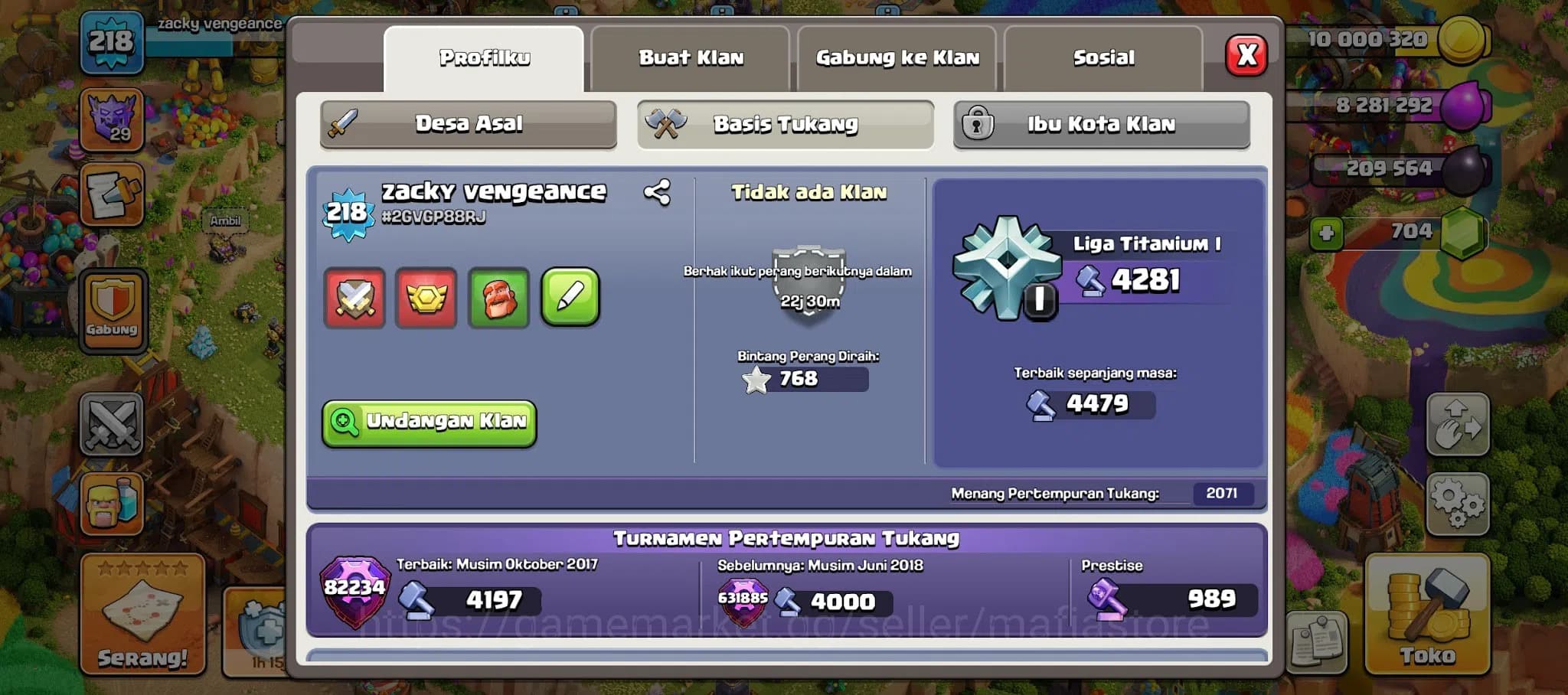 Clash of Clans Accounts TH15 OVERMAX HEROES: AQ 98, GW 69, RC 43, Battle M image 2