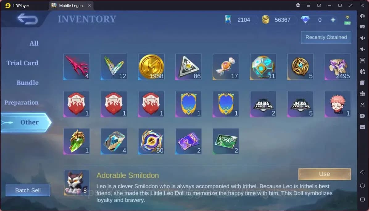 Mobile Legends: Bang Bang Accounts GLOBAL Hero 103 Skin 187|11.11 Haya|Sandrio Change image 4