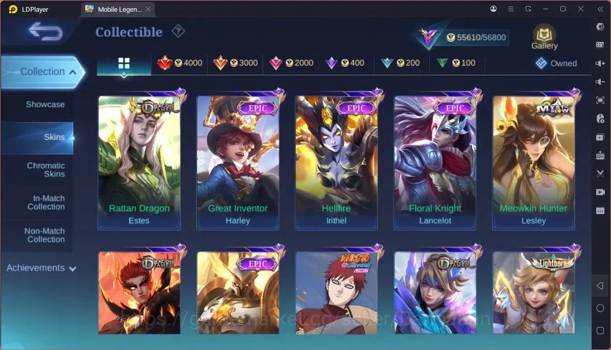 Mobile Legends: Bang Bang Accounts GLOBAL Hero 103 Skin 187|11.11 Haya|Sandrio Change image 8