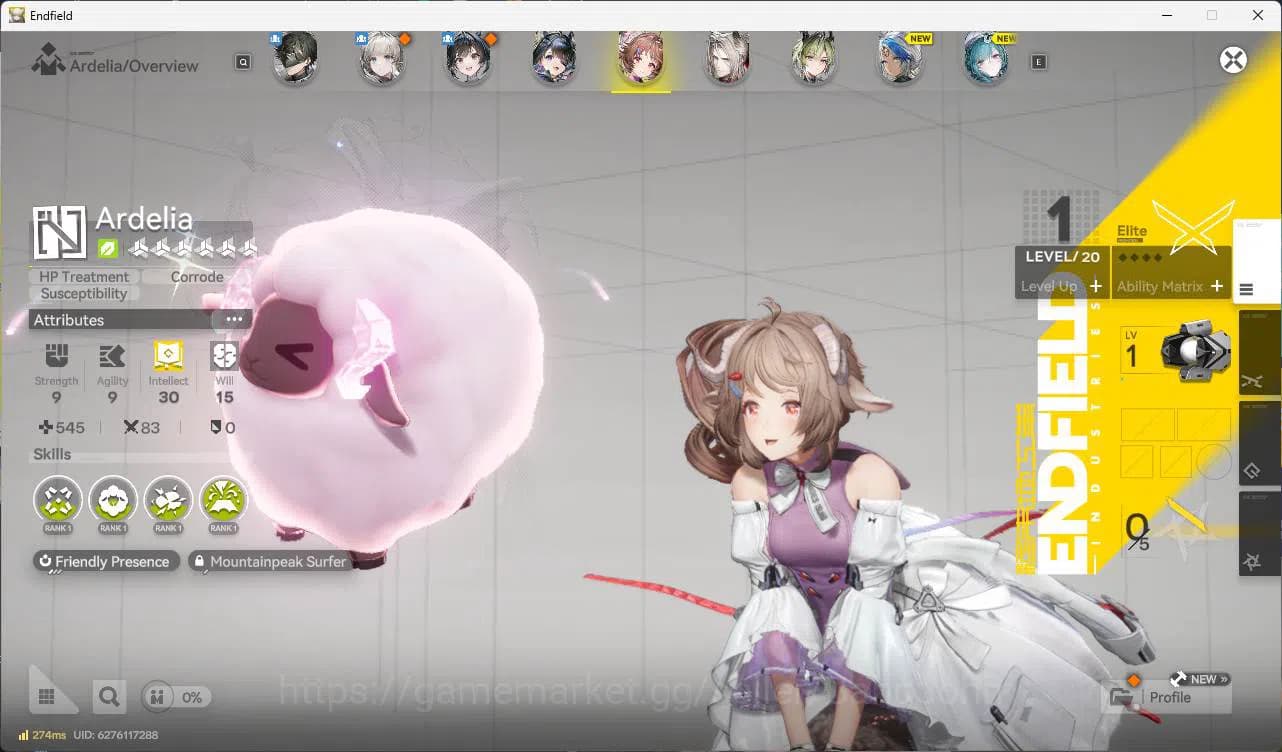 Arknights: Endfield Accounts EU | starter, tang tang, Ardelia, POGRA, lifeng, w image 1