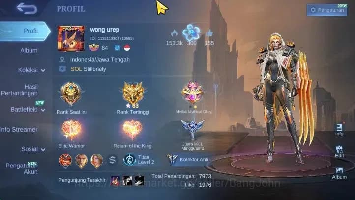 Mobile Legends: Bang Bang Accounts Global | HerO 112 Skin 205, Expert. CCC Natalia, N image 1