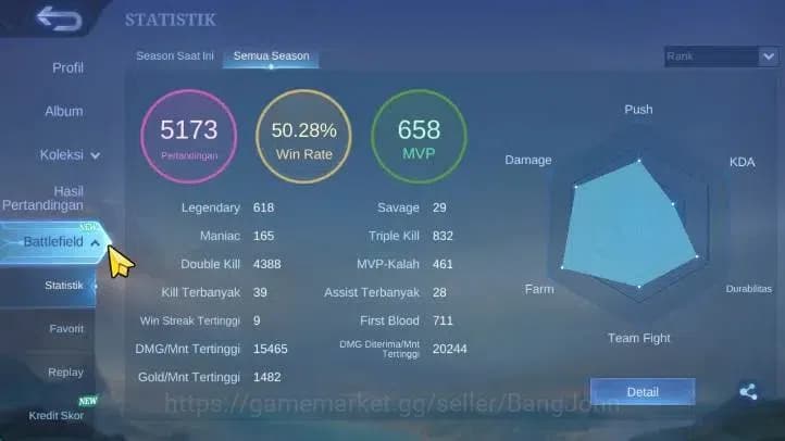 Mobile Legends: Bang Bang Accounts Global | HerO 112 Skin 205, Expert. CCC Natalia, N image 13