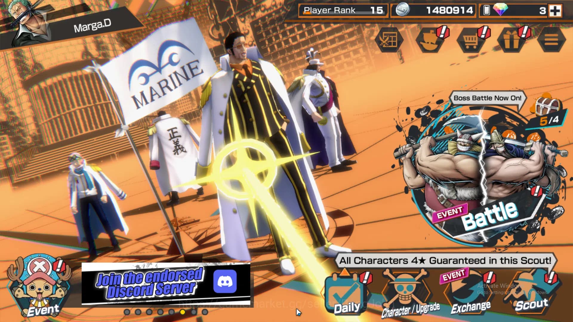 One Piece Bounty Rush Accounts GLOBAL | EX3 | MAX 4 | Borsalino, ST jay Saturn, T image 1