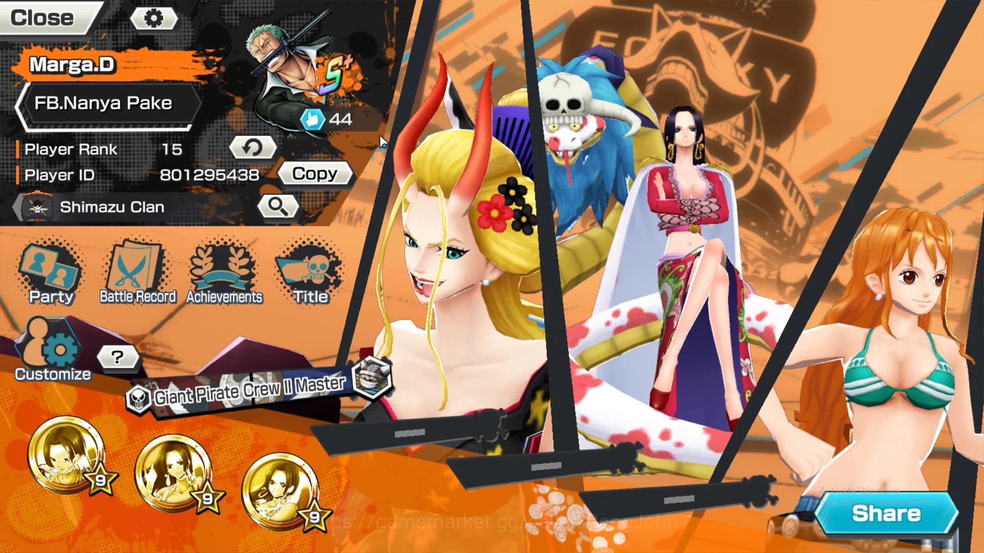 One Piece Bounty Rush Accounts GLOBAL | EX3 | MAX 4 | Borsalino, ST jay Saturn, T image 2