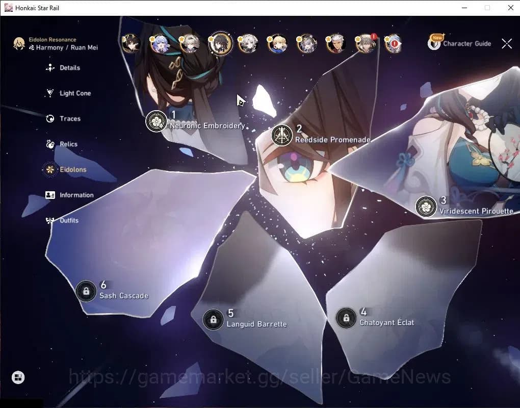 Honkai Star Rail Accounts Asia|TL 70|2,2k SJ+Selector B5|Saber Prem Team|15 image 5
