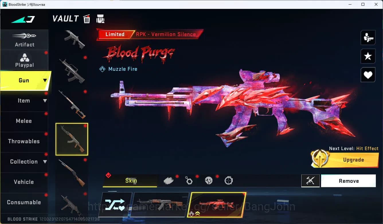 Blood Strike Accounts ASIA|ETERNAL=M82(LVL2)|COLLAB=KAR98K|LIMITED=MP7,R image 12
