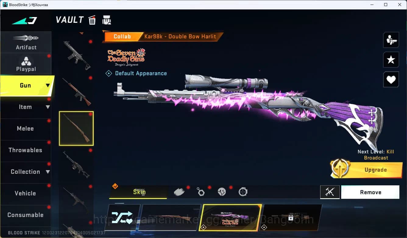 Blood Strike Accounts ASIA|ETERNAL=M82(LVL2)|COLLAB=KAR98K|LIMITED=MP7,R image 15