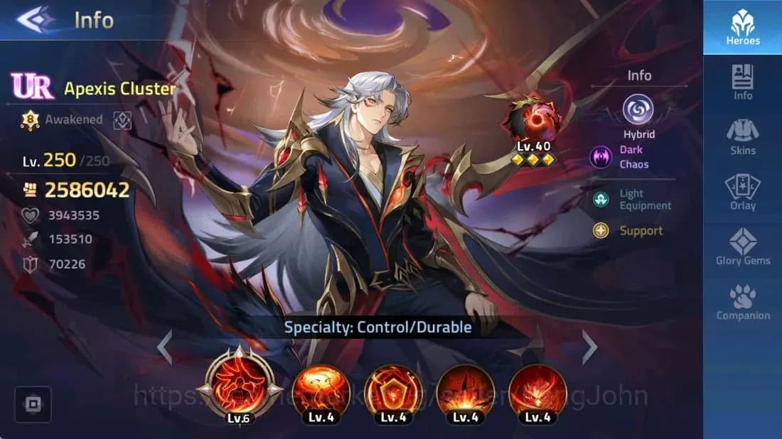 Mobile Legends: Adventure Accounts 70683 | LV 89 9652K POWER CAMP 47-21 HERO 119 3 UR image 4