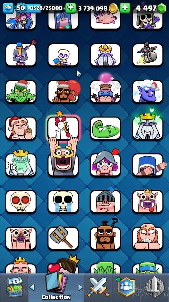 Clash Royale Accounts Lv 50|Trophy 11030|Limited Skin|KTL 14|4 Hero 7 EV image 13