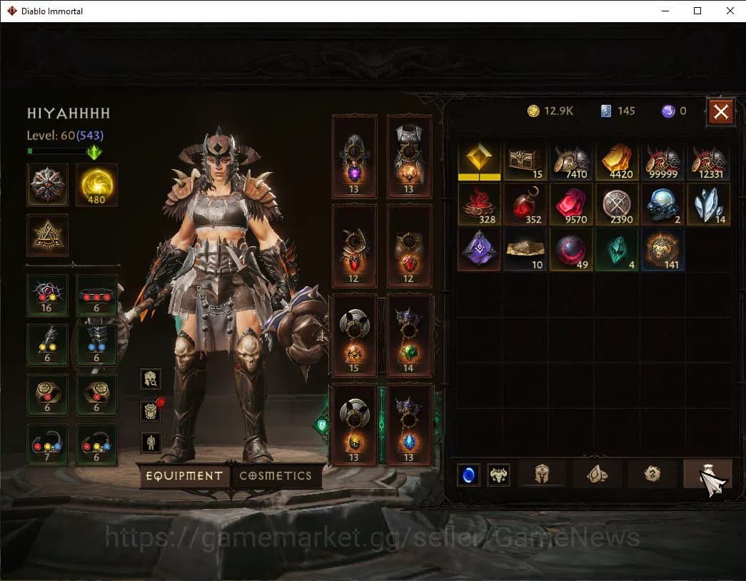 Diablo Immortal Accounts SEA-Verathiel|Can,t move server|Lv60 (543)| Barbar image 6
