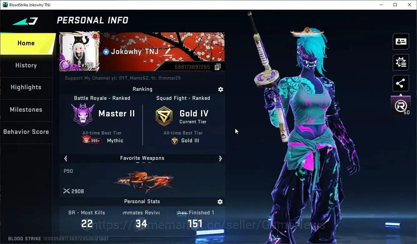 Blood Strike Accounts ASIA|Collab 7DS QBZ95,EVA-SCAR+8 ULTRA[Katya-Flux, image 2
