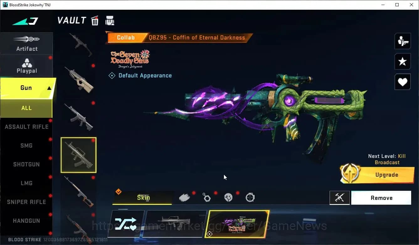 Blood Strike Accounts ASIA|Collab 7DS QBZ95,EVA-SCAR+8 ULTRA[Katya-Flux, image 8