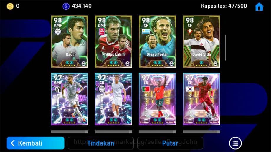 eFootball Accounts power 3229 | messi MSN, thuram epic, del piero epi image 4