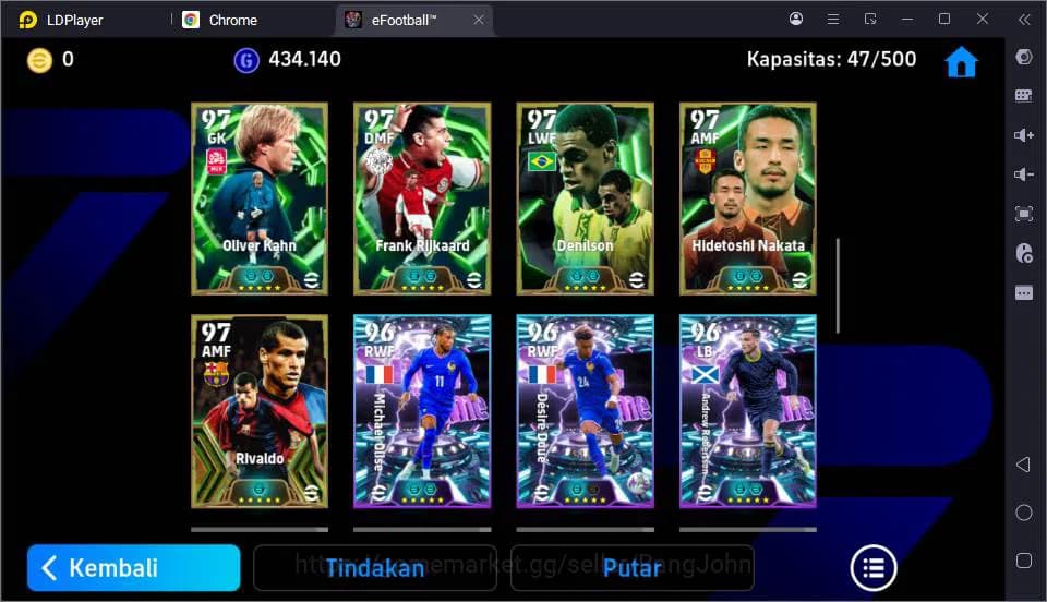eFootball Accounts power 3229 | messi MSN, thuram epic, del piero epi image 5