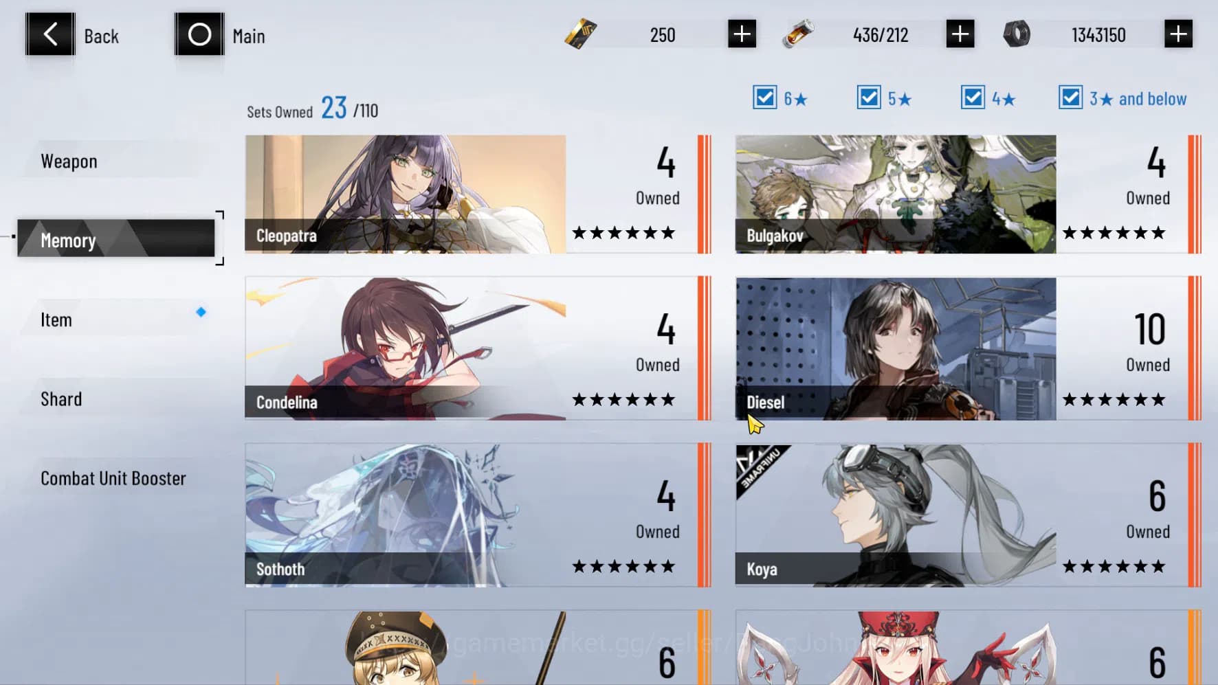 Punishing: Gray Raven Accounts ASIA PACIFIC | LEVEL 74 | Lucia Tsubaki Skin | Nir image 16