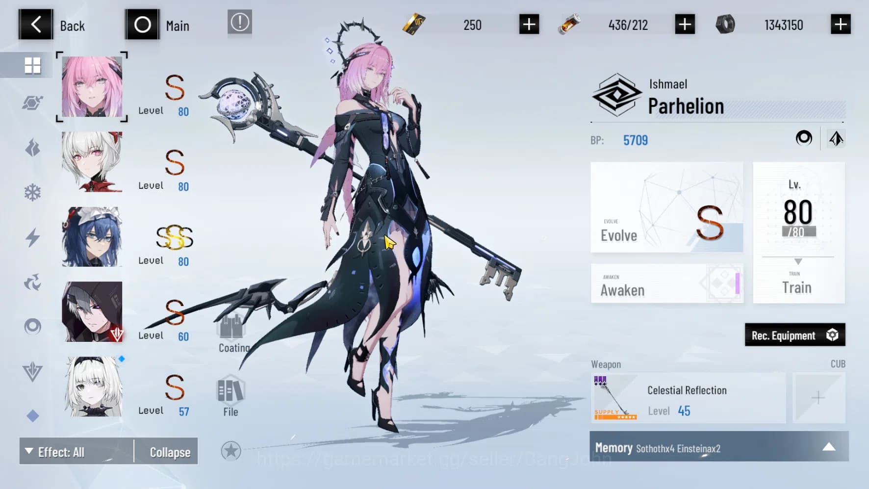 Punishing: Gray Raven Accounts ASIA PACIFIC | LEVEL 74 | Lucia Tsubaki Skin | Nir image 6