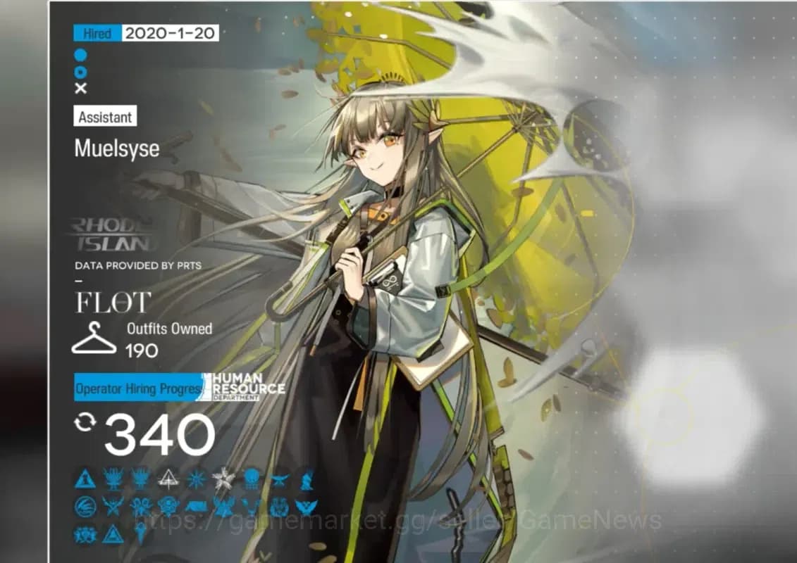Arknights Accounts Lvl 120|340 OP 190 Skins|22 Limited Operator + 130 image 1
